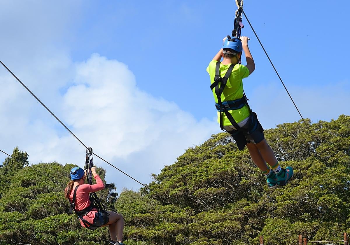 El descenso que realizaba era de un kilómetro y medio de largo y 230 metros de altura sobre el nivel del mar