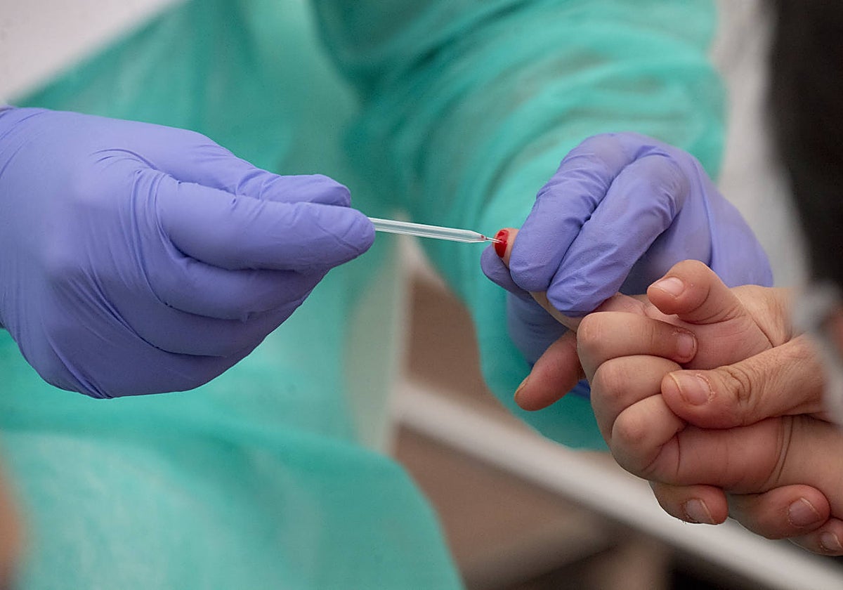 Imagen de un análisis de sangre