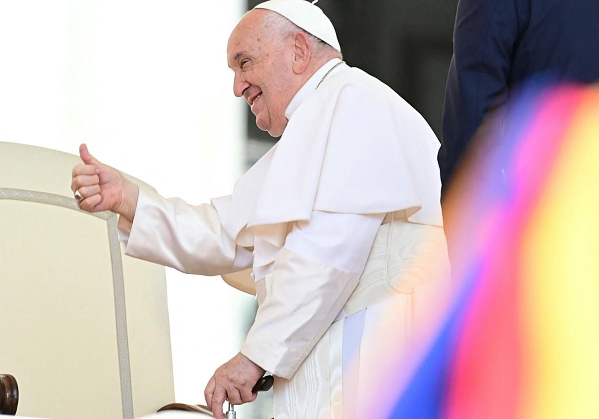El Papa Francisco en la audiencia pública del pasado miércoles en la plaza del San Pedro del Vaticano
