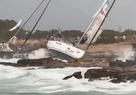 Localizan con vida al pescador desaparecido en Formentera durante el temporal