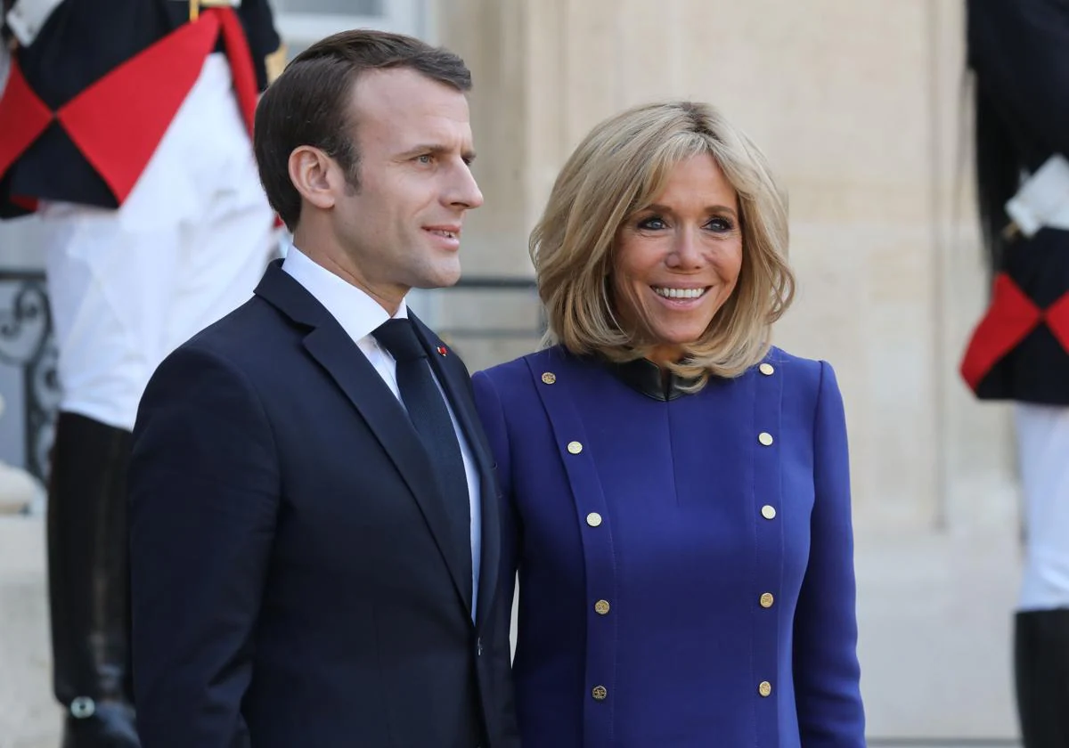 Emmanuel y Brigitte Macron en una imagen de archivo.