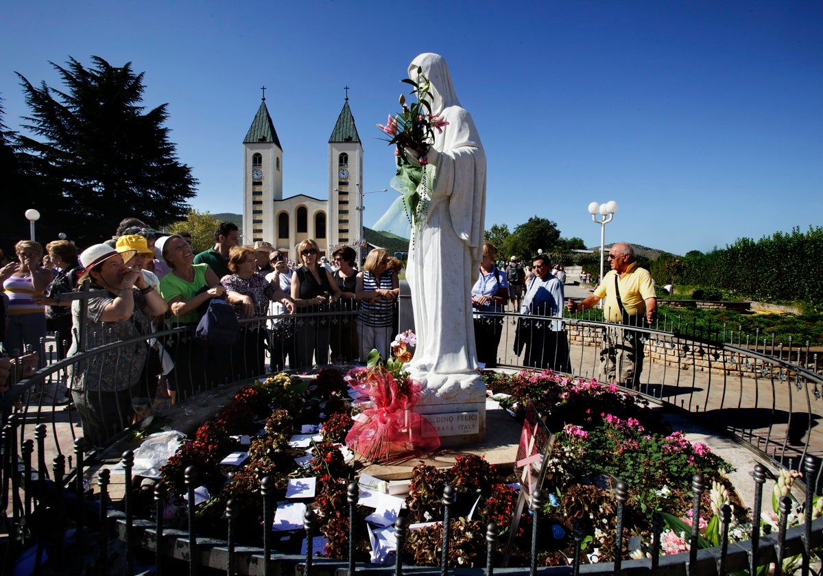 Una de las imágenes de santuario en las montañas de Bosnia Herzegovina