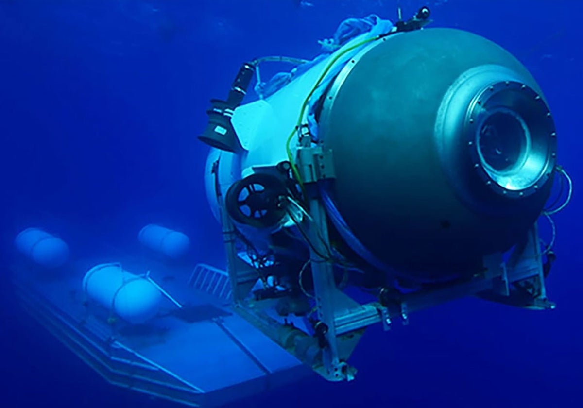 El submarino Titán, de la empresa OceanGate