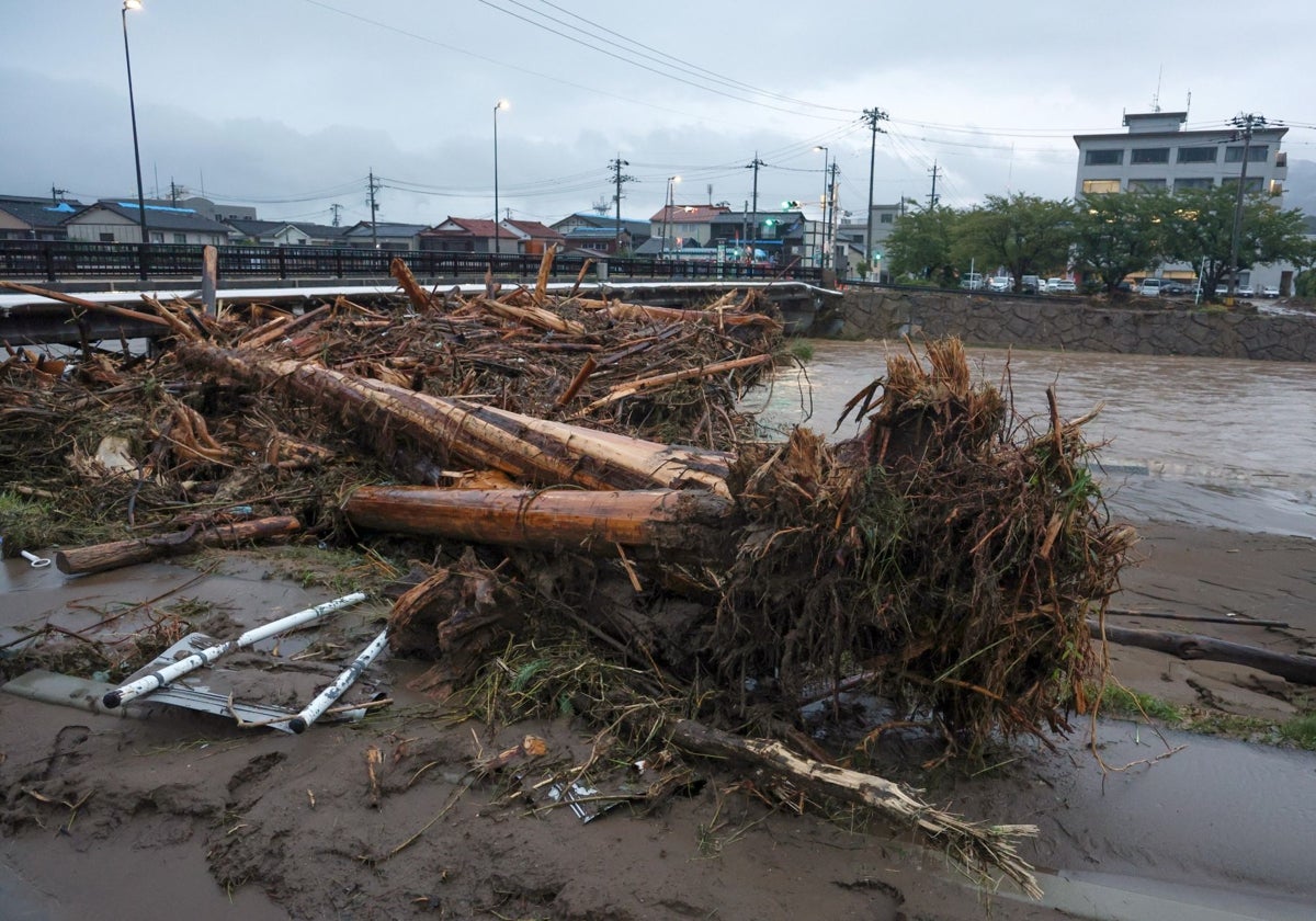 Imagen de la zona de Wajima, una de las más afectadas por las lluvias torrenciales