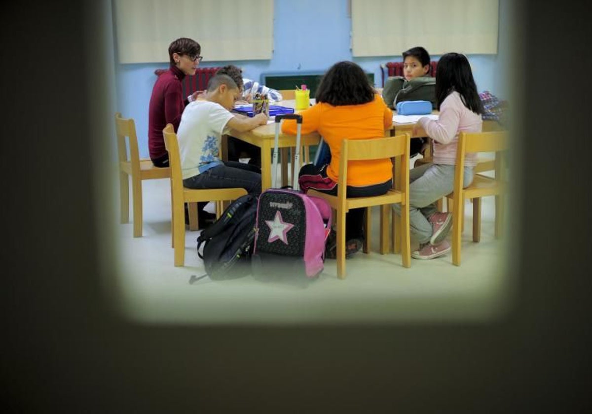 Alumnos de Educación Primaria en un aula de una escuela de Cataluña