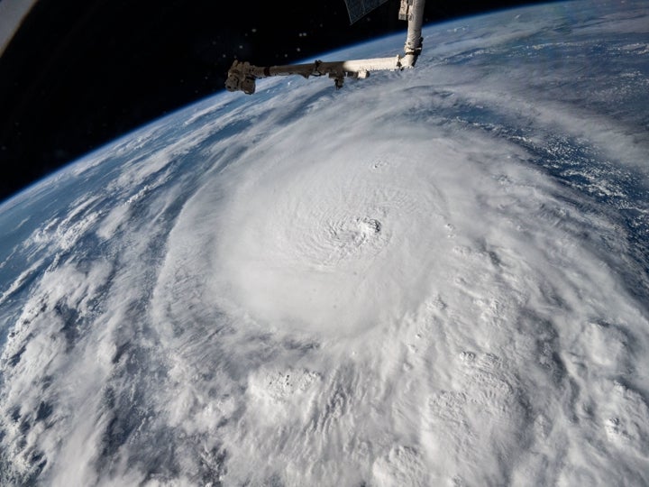 Imagen del huracán tomada desde la Estación Espacial Internacional, el pasado martes