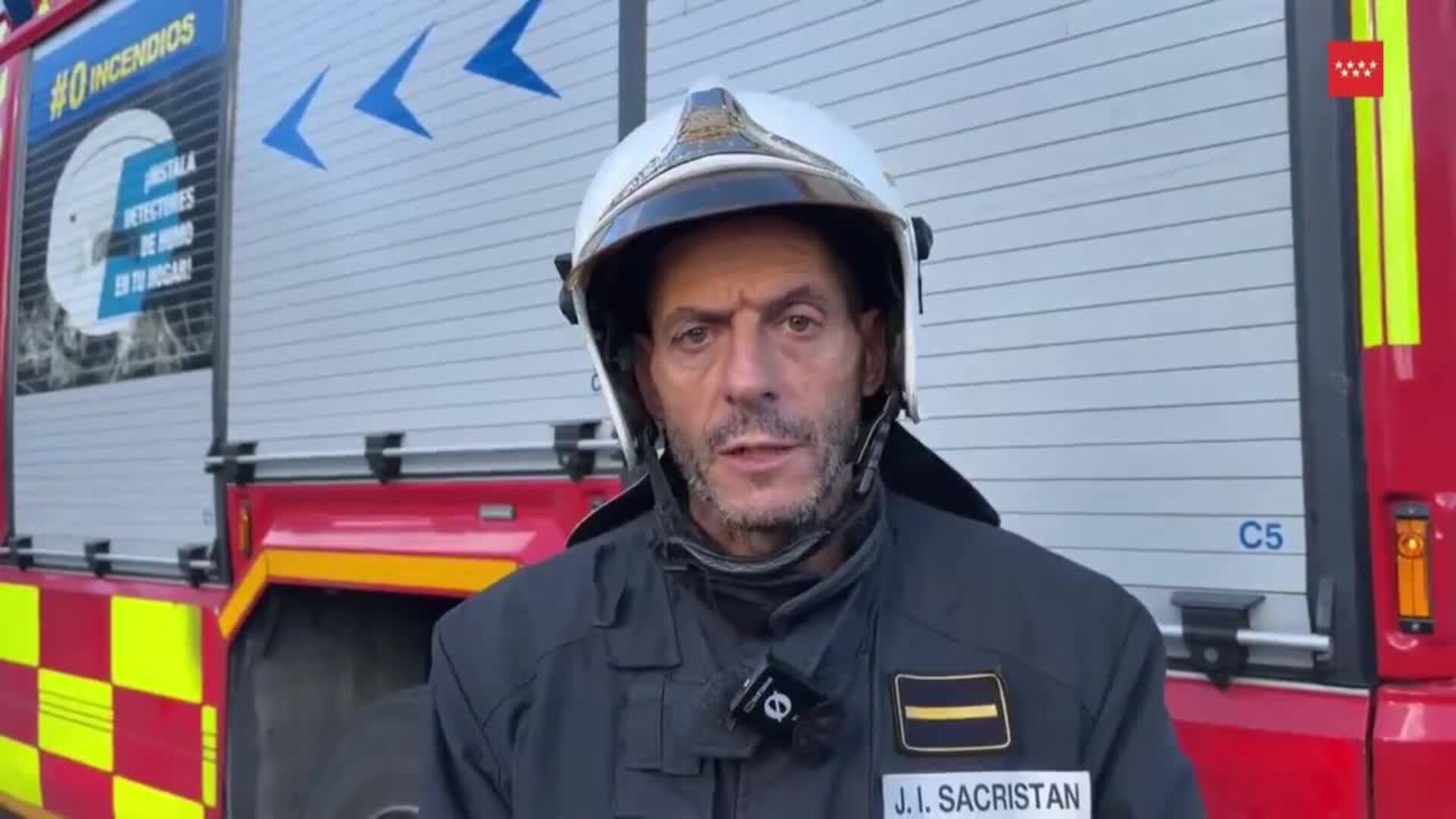 Diez heridos en un accidente entre un autobús, dos camiones y un turismo en Brunete