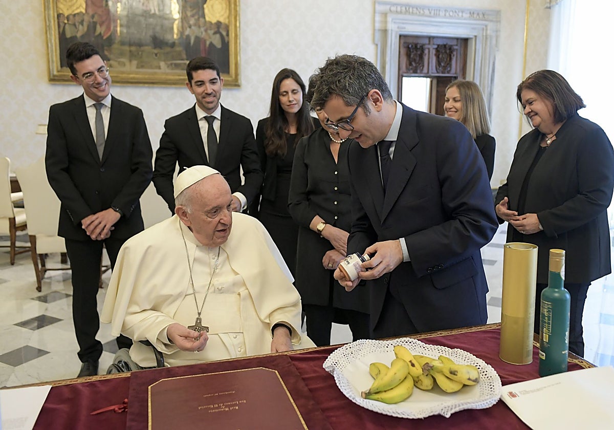 Visita de Félix Bolaños al Papa Francisco en 2022