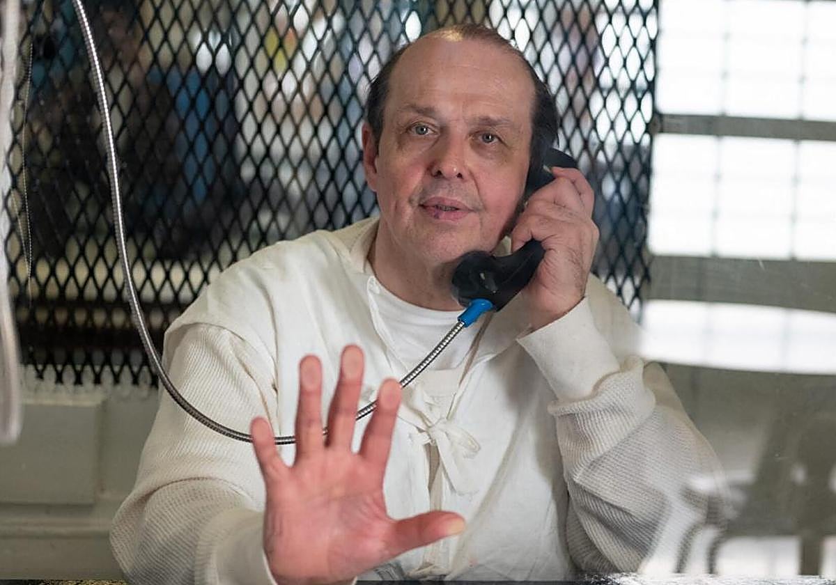 Robert Roberson fotografiado a través de plexiglás de la cárcel de Livingston en Texas (EE.UU.)