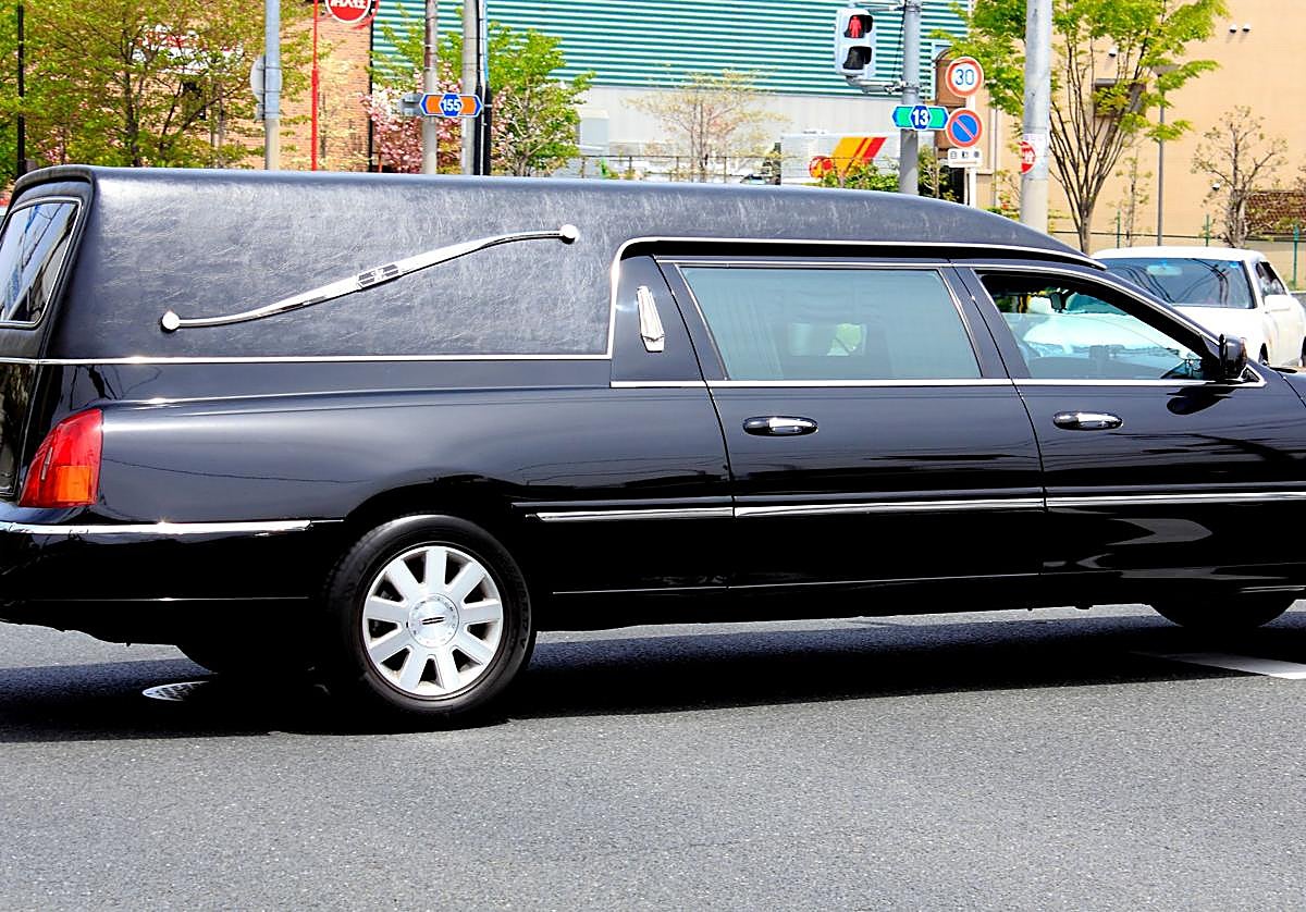 Imagen de archivo de un coche funerario