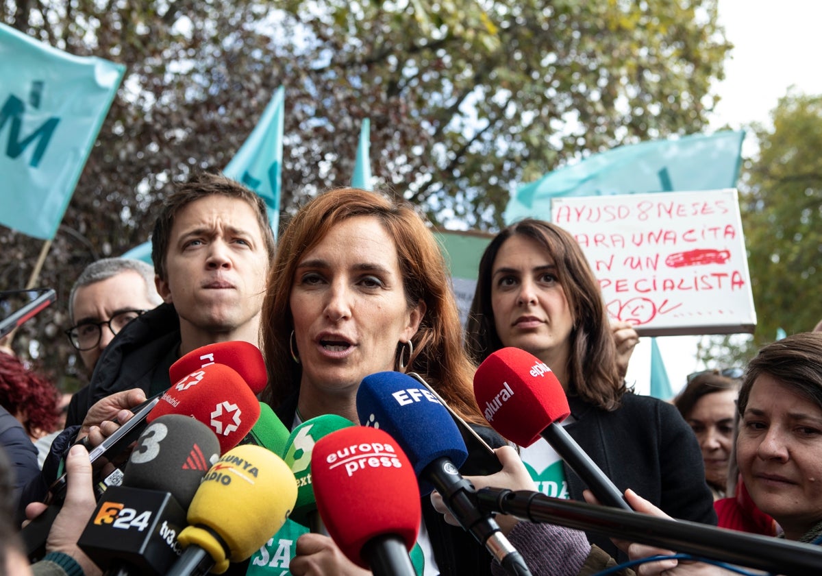 Íñigo Errejón, Mónica García y Rita Maestre