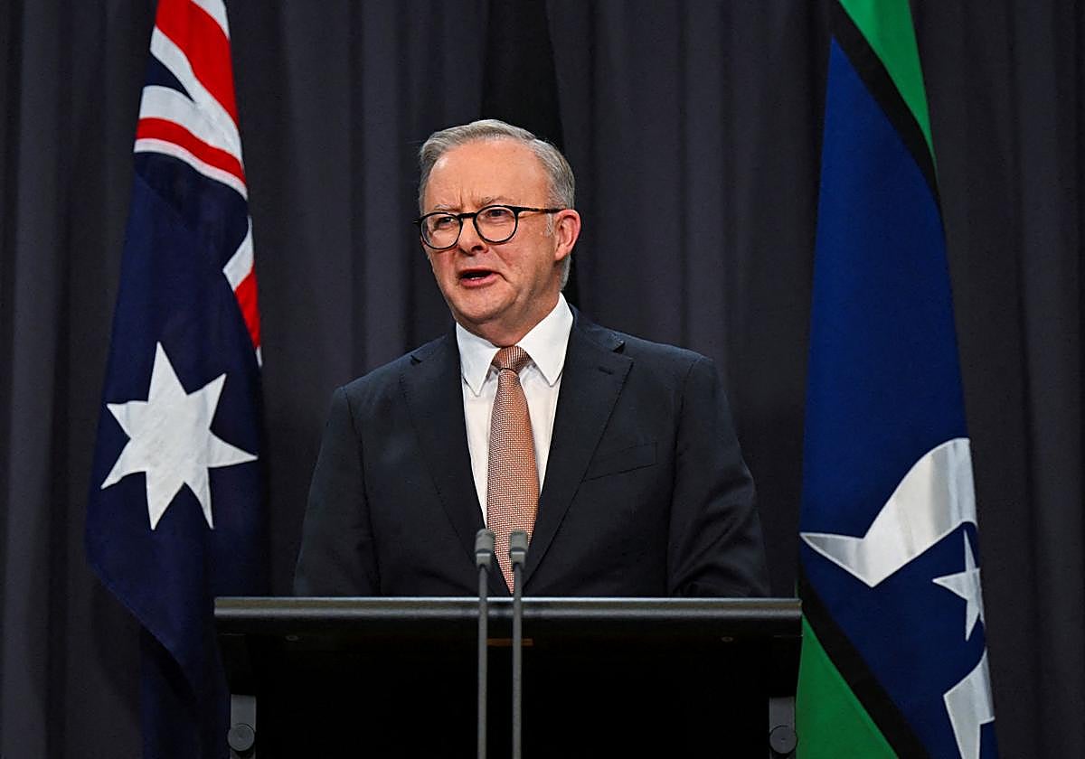 El primer ministro de Australia, Anthony Albanese
