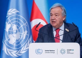 El secretario general de la ONU pide que «los que contaminen paguen» desde Cumbre del Clima y reclama impuestos a combustibles fósiles