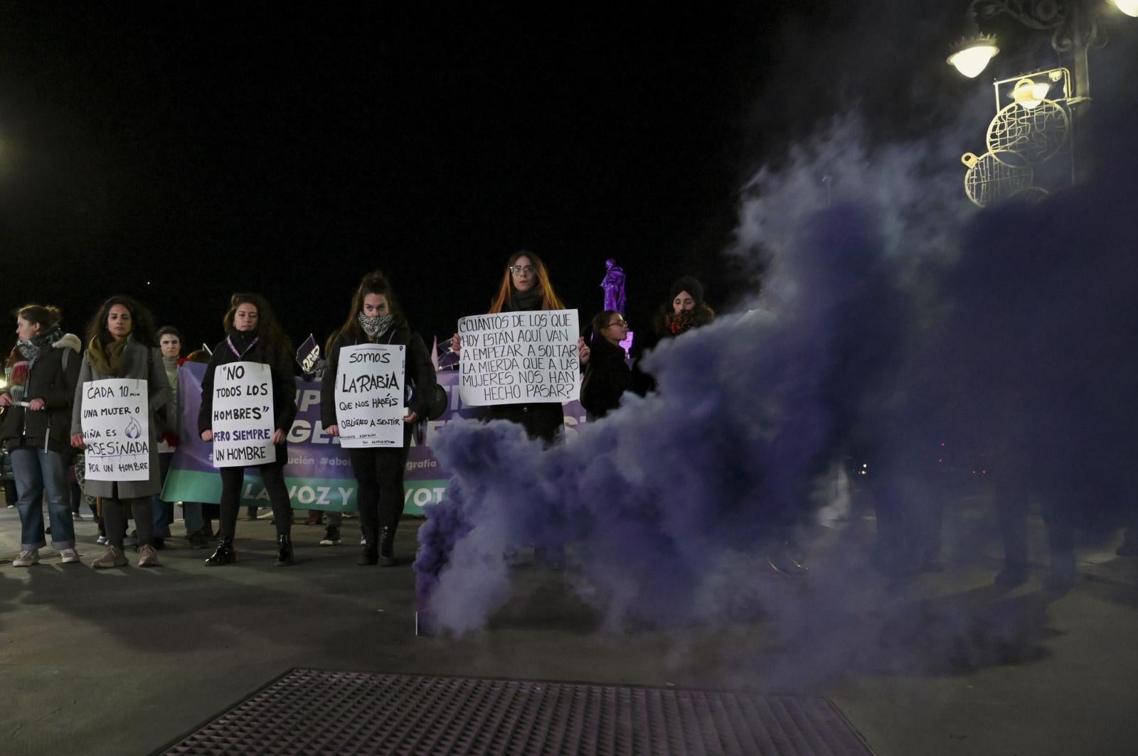 La manifestación del 25N, en imágenes