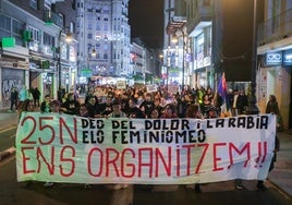 La manifestación del 25N, en imágenes