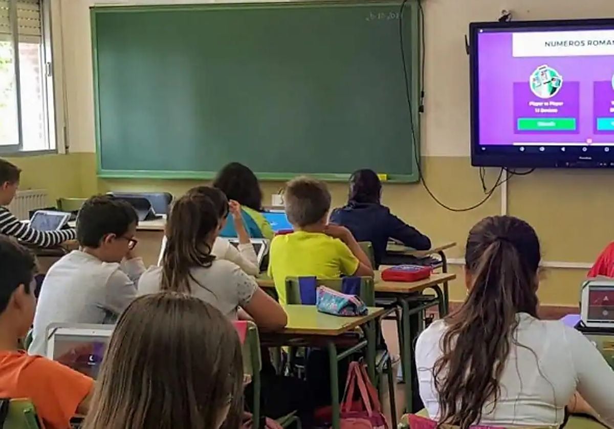 Alumnos en un centro de Educación Primaria