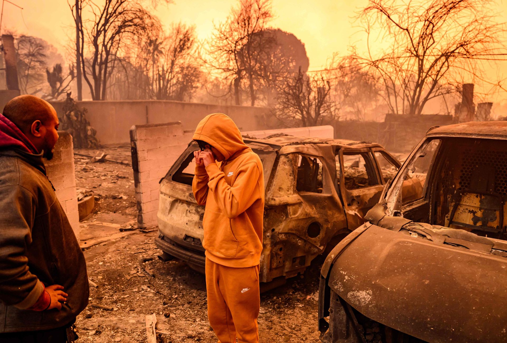 Las imágenes del devastador incendio de Los Ángeles