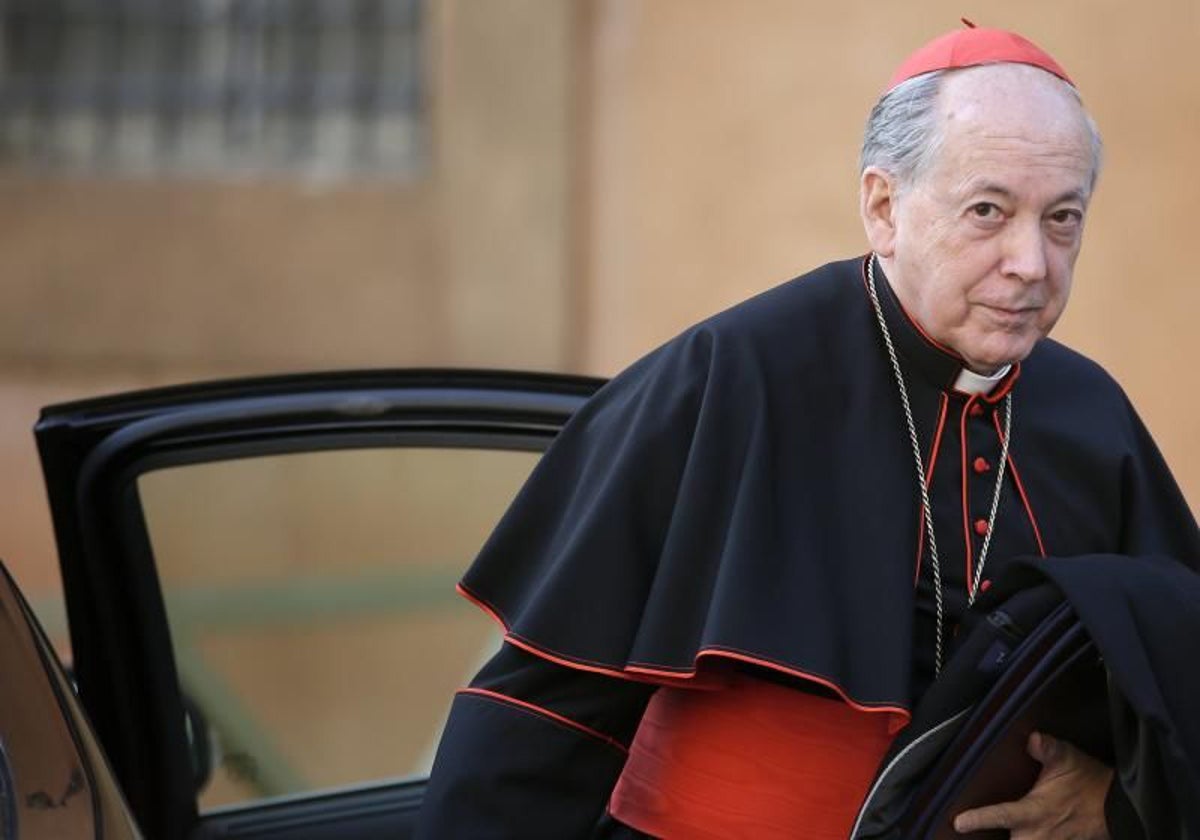 El cardenal Cipriani en una foto de 2013, a su llegada a Roma para el cónclave