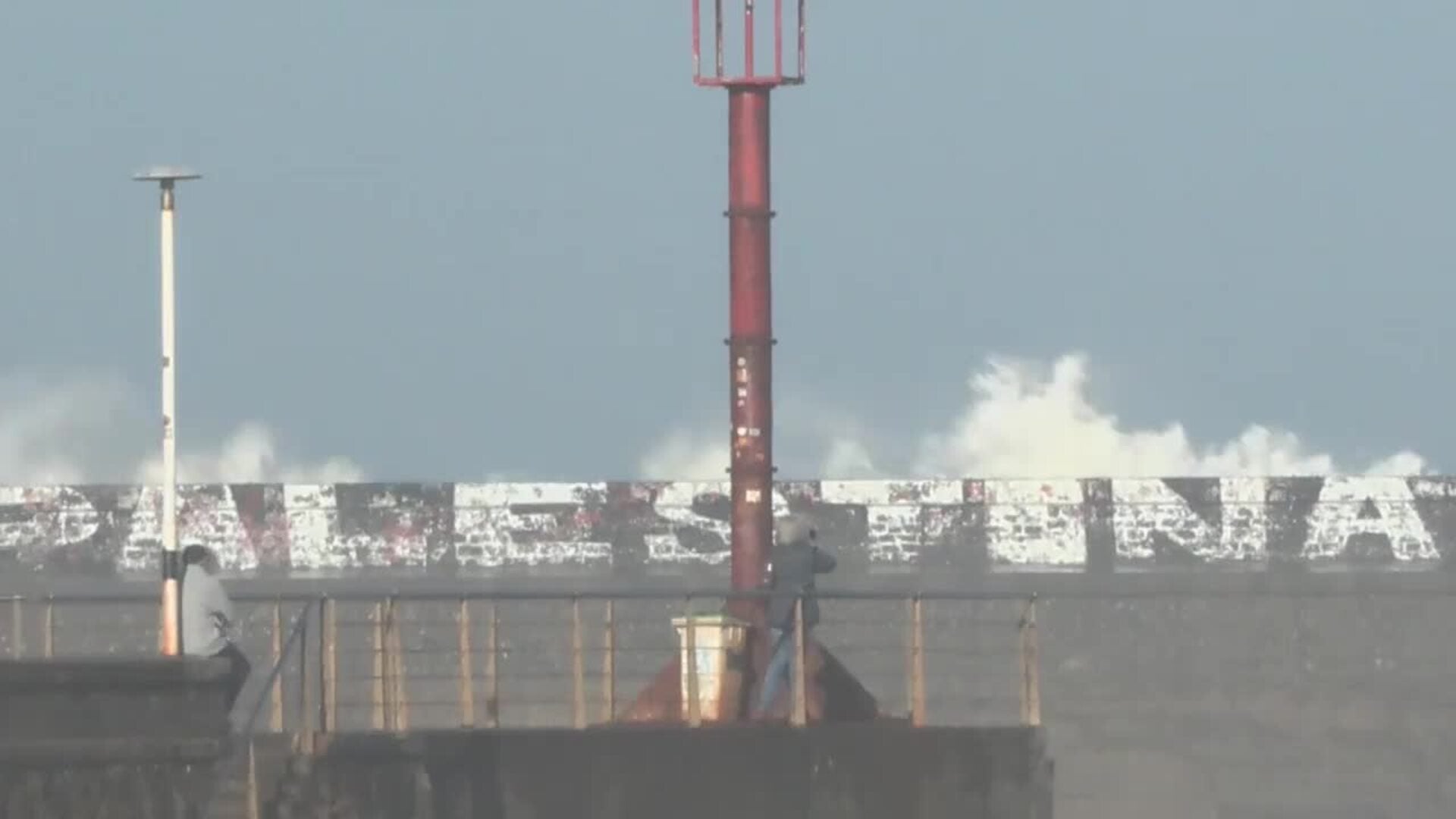 Continúan los efectos de la borrasca Herminia en Bilbao