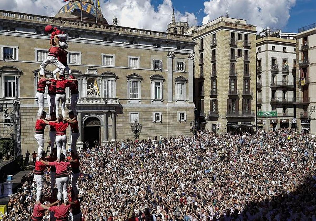 Imagen de archivo de la diada castellera de la Mercè en Barcelona