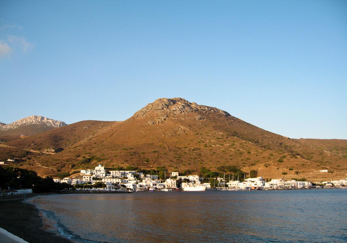 La isla de Amorgos.