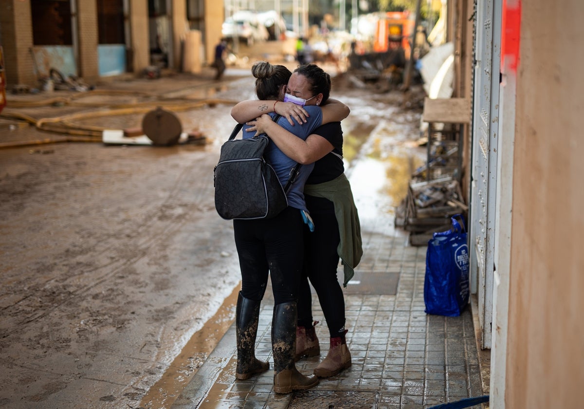 Afectados por la dana en Valencia