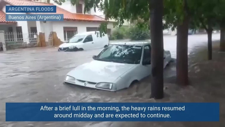 Intense rains leave Argentine city of Bahía Blanca under water