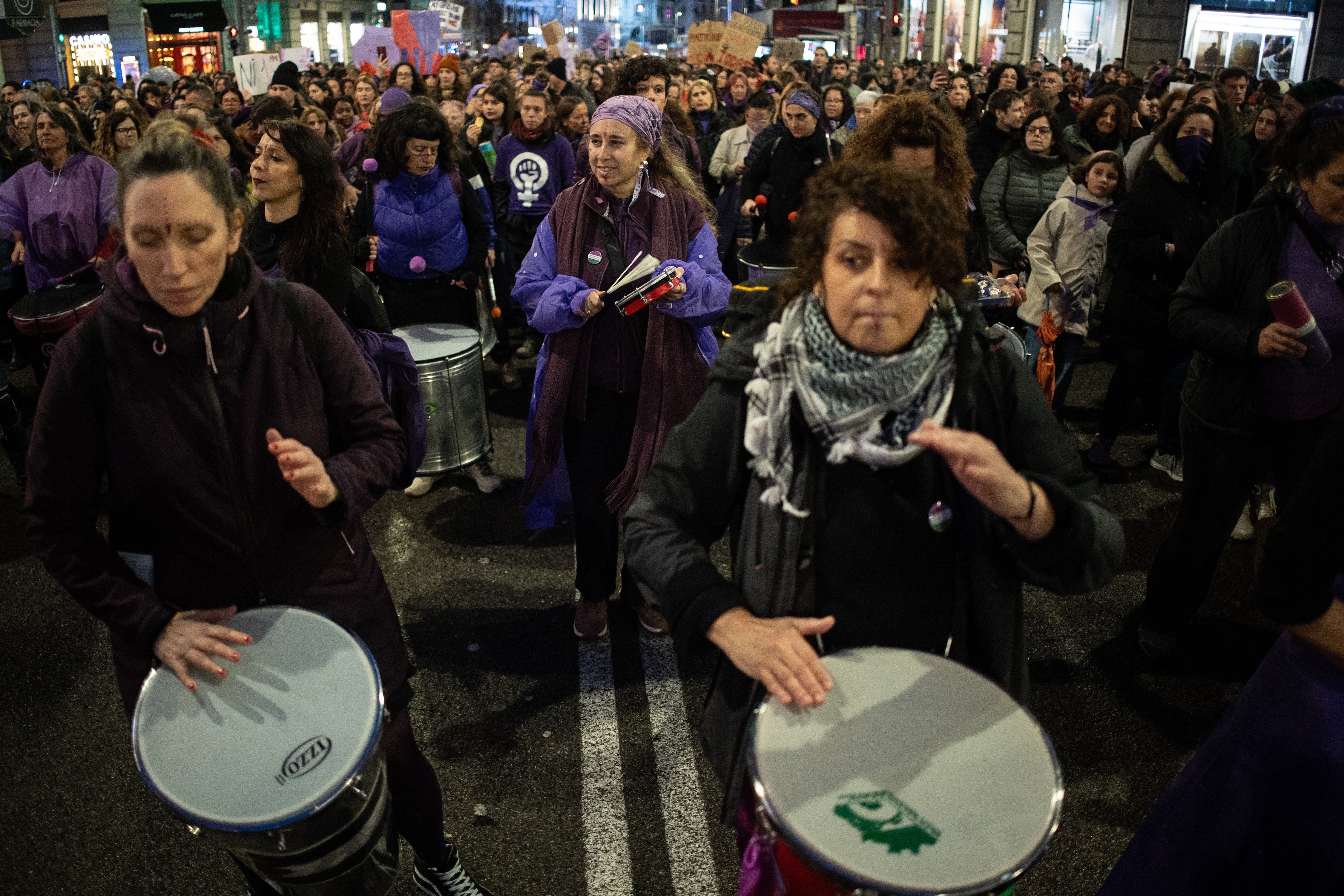 Manifestación en Madrid convocada por el Movimiento Feminista este 8M