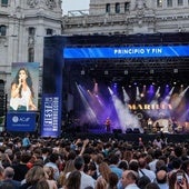 Un momento de la actuación de Marilia en la edición de la Fiesta de la Resurrección del año pasado