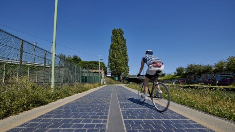 Carril-bici solar de Wattway Colas