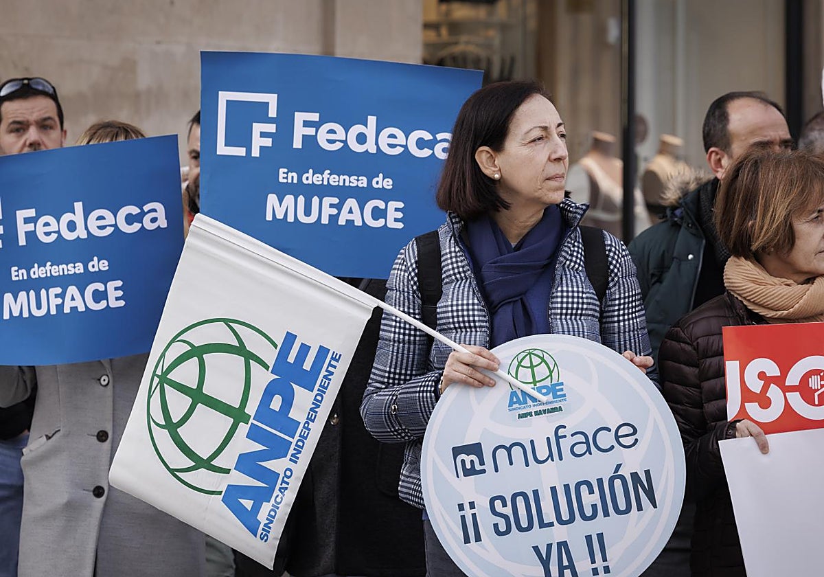 Protesta para la continuidad de Muface