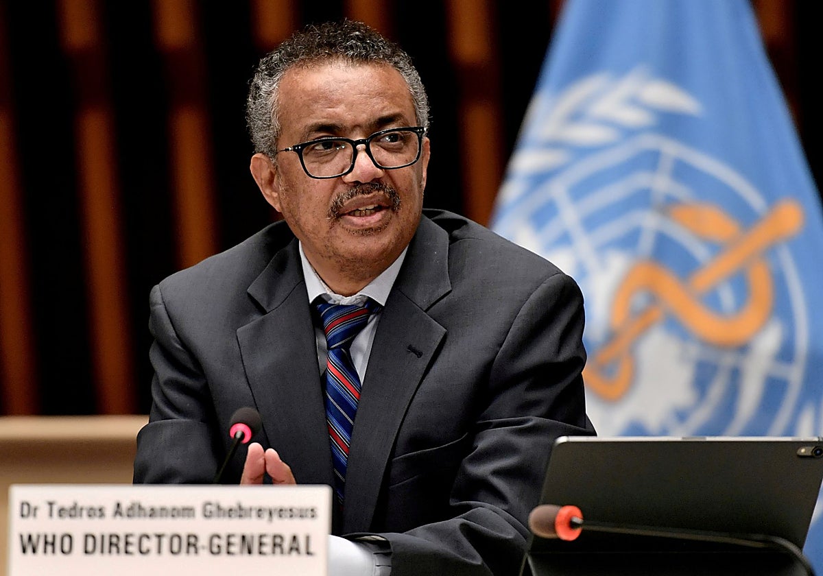 El director general de la OMS, Tedros Adhanom Ghebreyesus