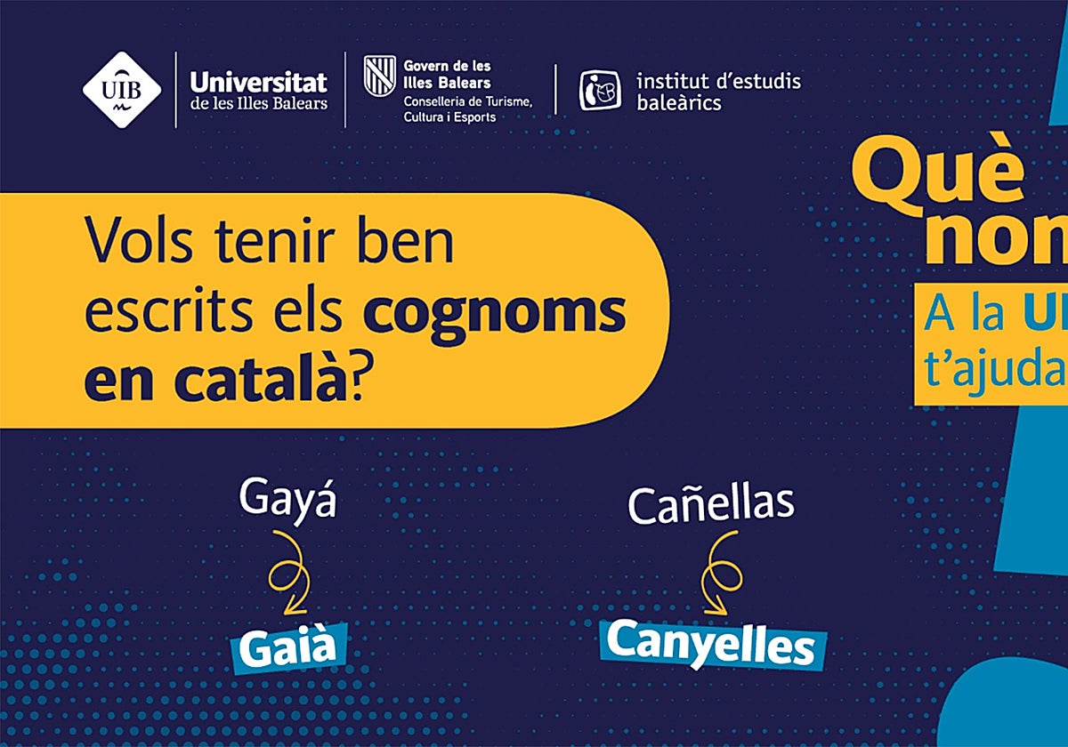 Campaña de la Universidad balear para catalanizar los nombres castellanos: «El Registro Civil es españolista»