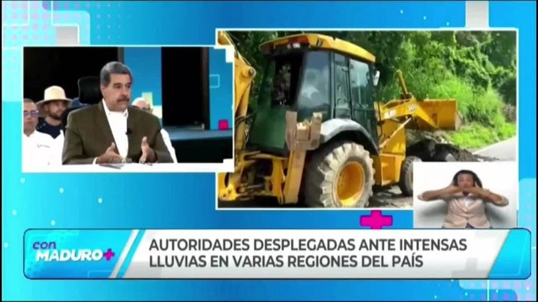 Maduro ordena activar un "plan especial" para la temporada de lluvias en Venezuela