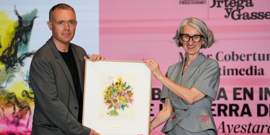Mikel Ayestaran recibe el premio Ortega y Gasset