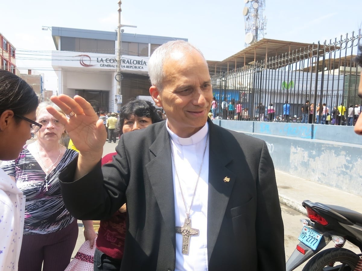 Robert Prevost, fotografiado en Chiclayo (Perú)
