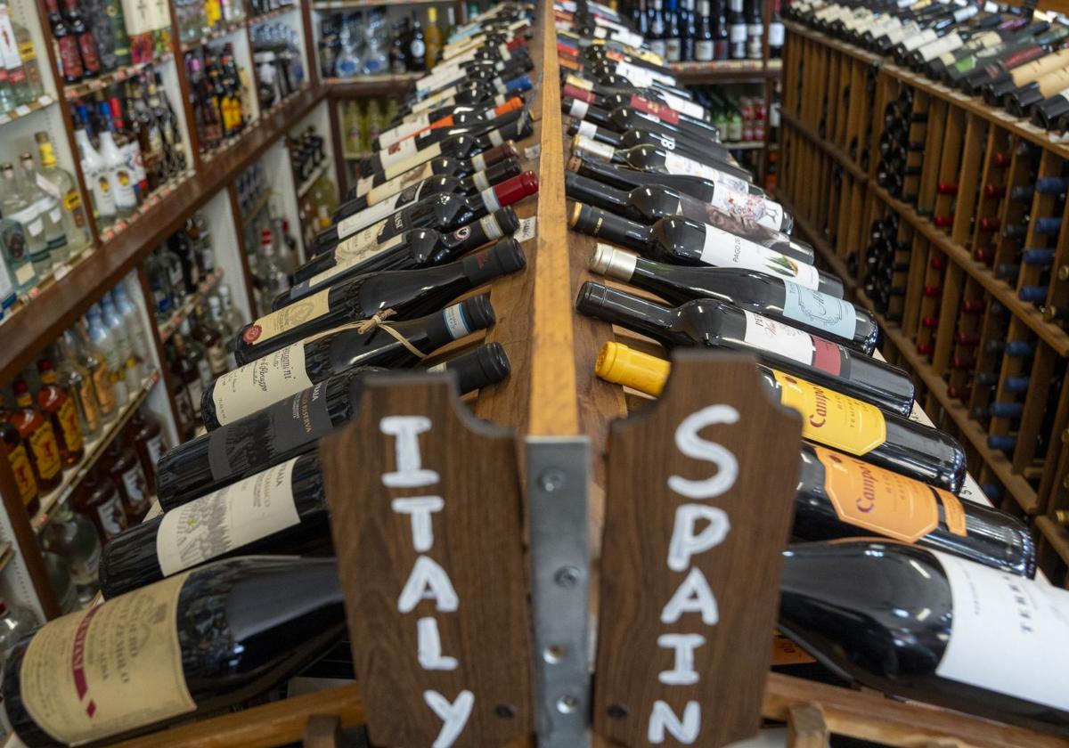 Vinos en una imagen de archivo.