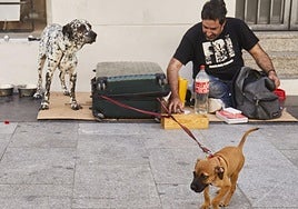Nueve de cada diez personas en riesgo de exclusión social consideran a su mascota como su principal apoyo