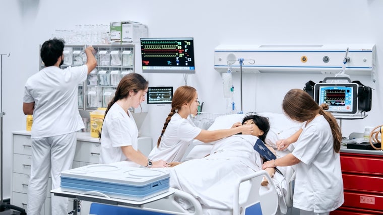 Sala de simulación de la Facultad de Medicina de la Universidad CEU San Pablo