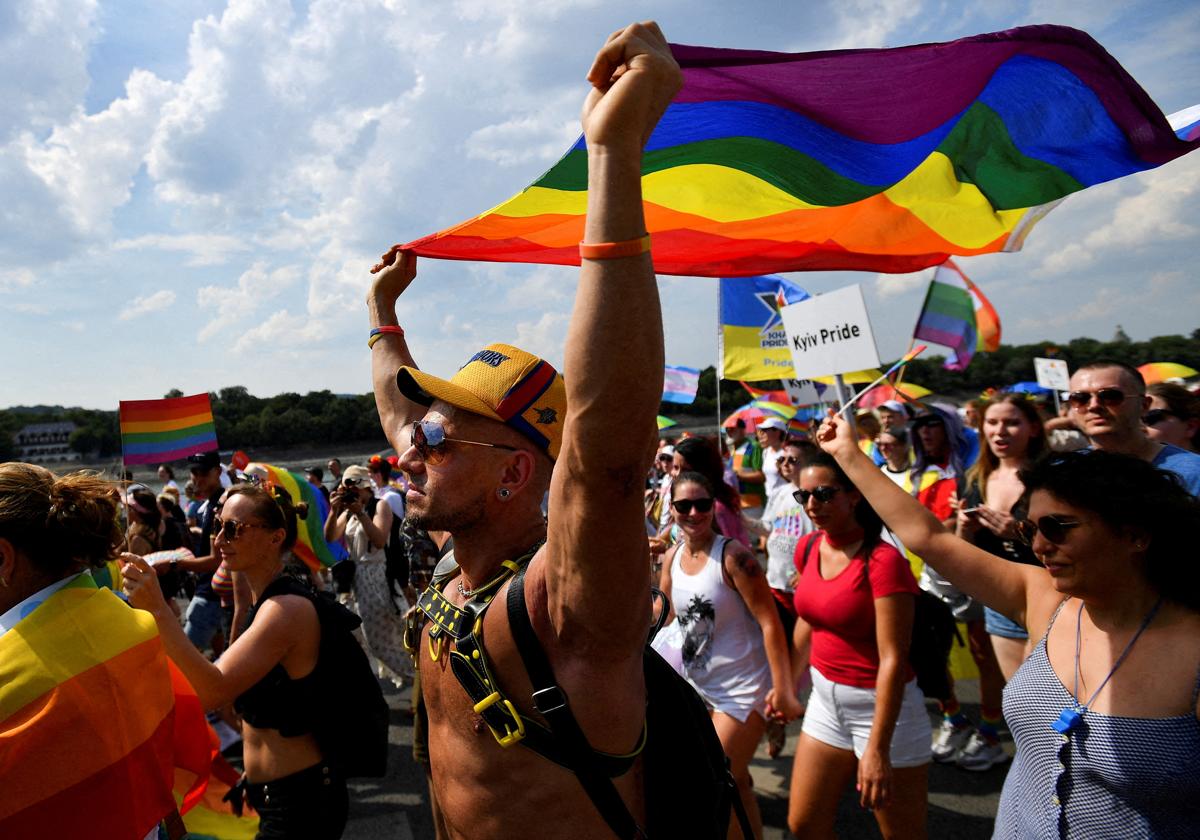 Marcha del orgullo en Budapest en 2022