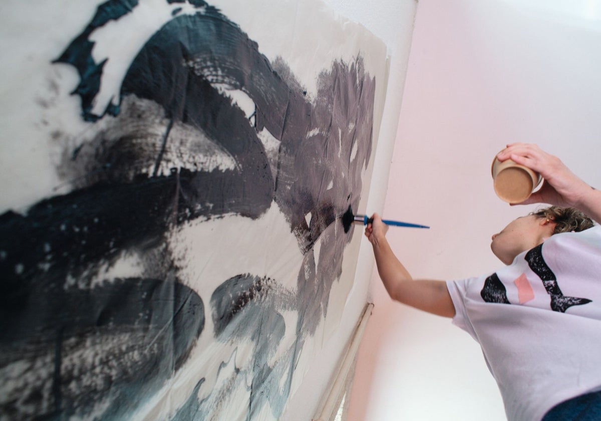 Un momento de uno de los talleres de pintura de la edición del año pasado