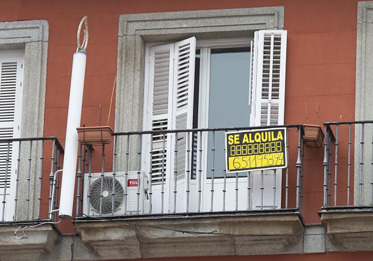 Una vivienda en la Plaza Mayor de Madrid en alquiler