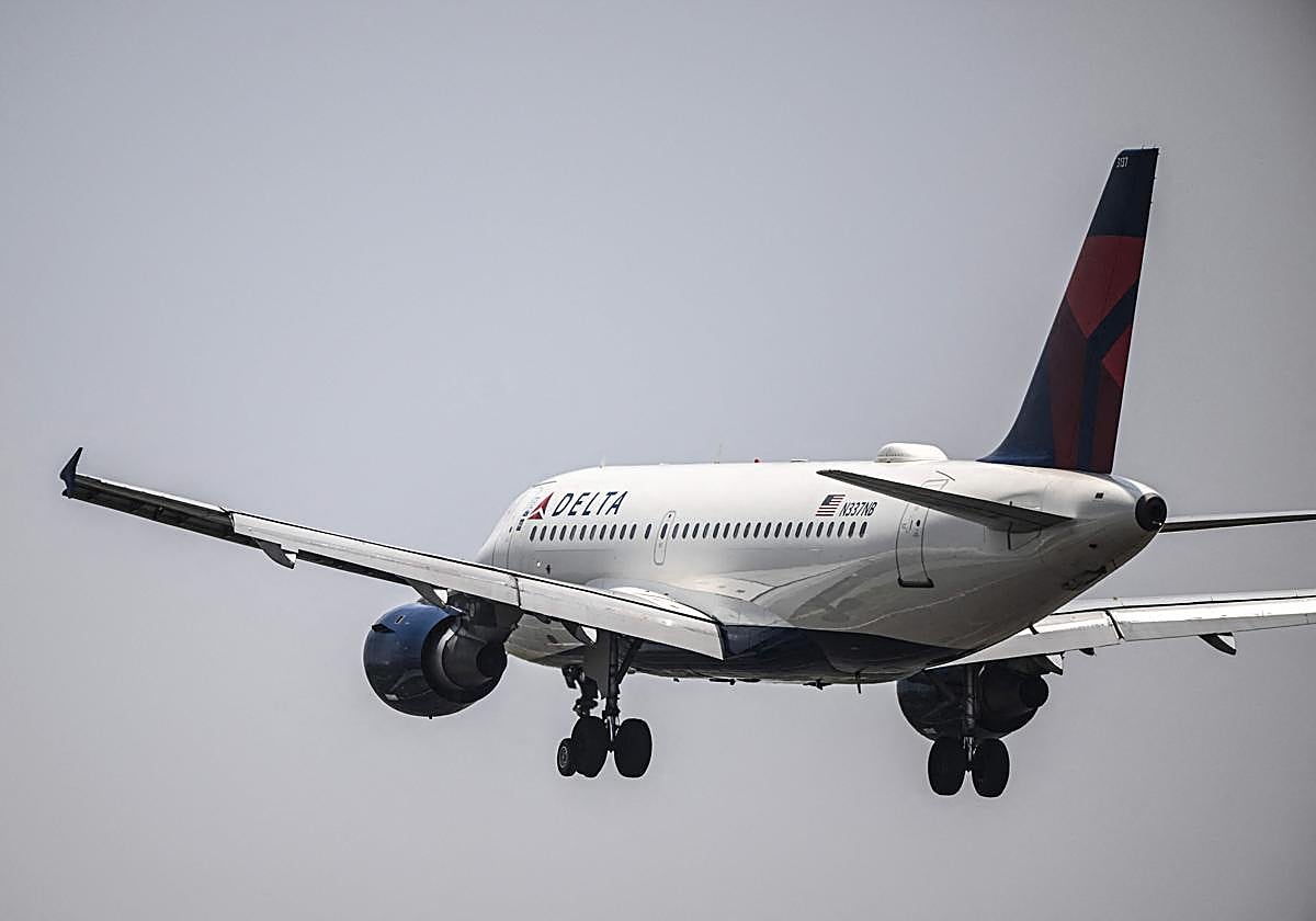 Un avión de Delta Air Lines en una imagen de archivo