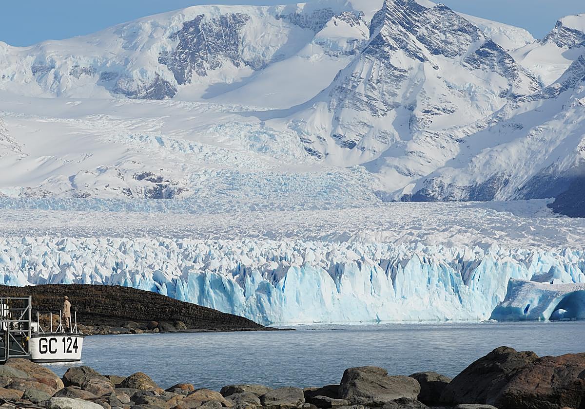Glaciar Perito Moreno durante la Copa del Mundo de Natación Invernal
