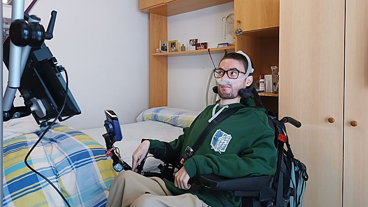 Fran Rabal, paciente de distrofia muscular de Duchenne