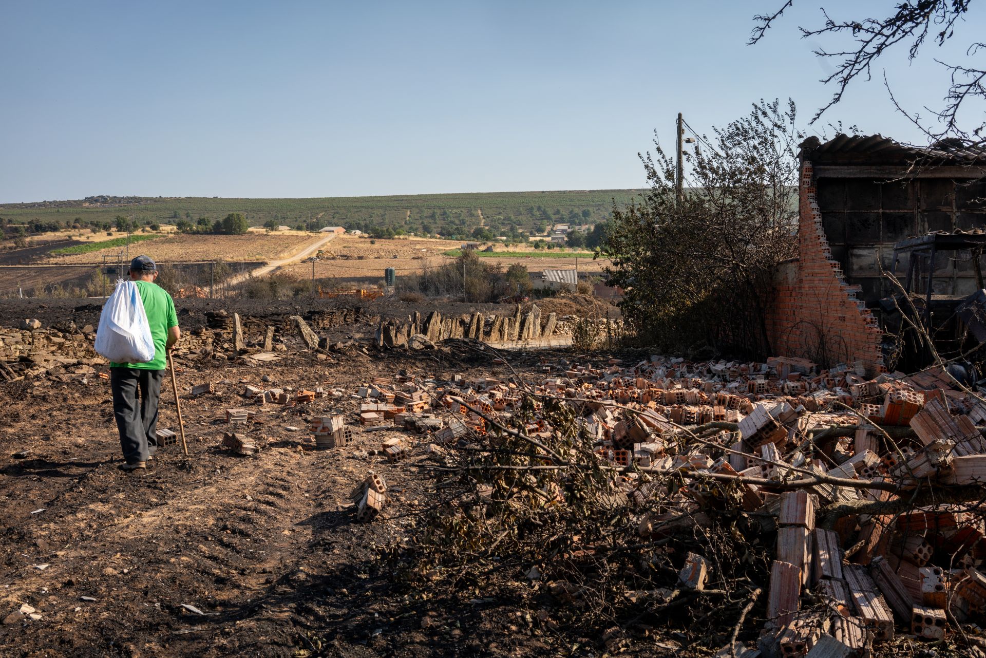 Ignacio perdió el tractor que utilizaba para cultivar la tierra