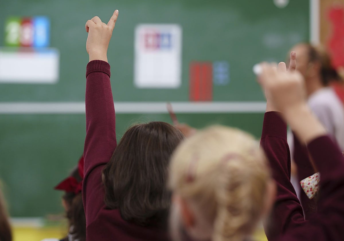 Una clase de Matemáticas en Primaria