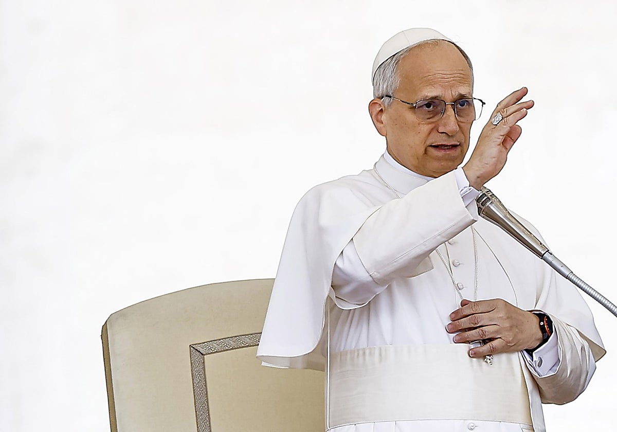 El Papa León, el pasado mayo