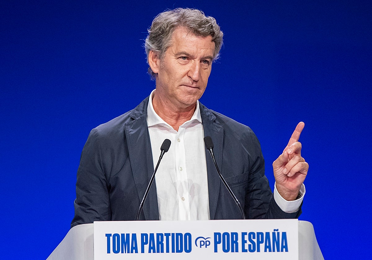 Feijóo en la clausura la cumbre de dirigentes autonómicos del PP en Murcia
