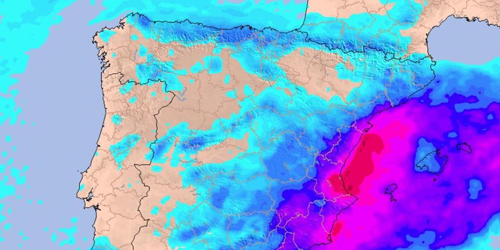 La Aemet avisa a España de cuándo llega lo peor de la dana Alice: avisos rojos y naranjas por fuertes lluvias en estas zonas